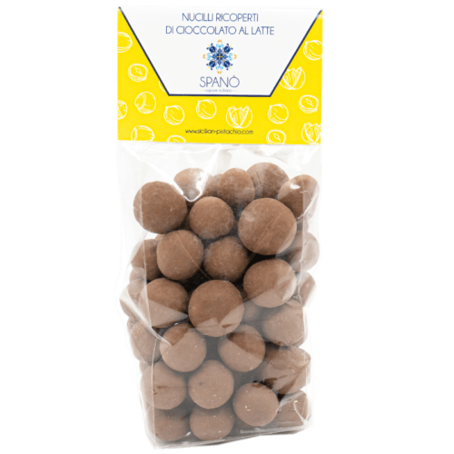 Nucilli ricoperti di cioccolato al latte