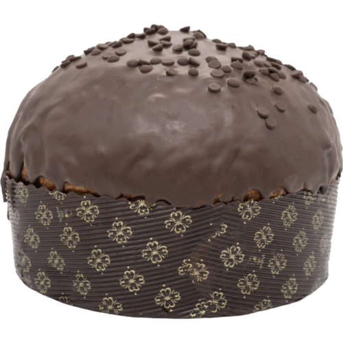 Panettone Gocce di Cioccoalato Extra Fondente Ricoperto di Cioccolato Extra Fondente - Senza Uvetta e Scorze di Agrumi Canditi