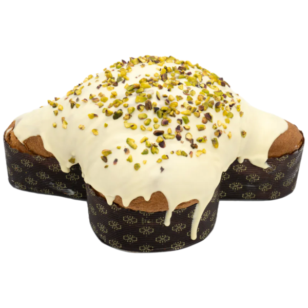 Colomba Artigianale farcita di crema al pistacchio cioccolato bianco